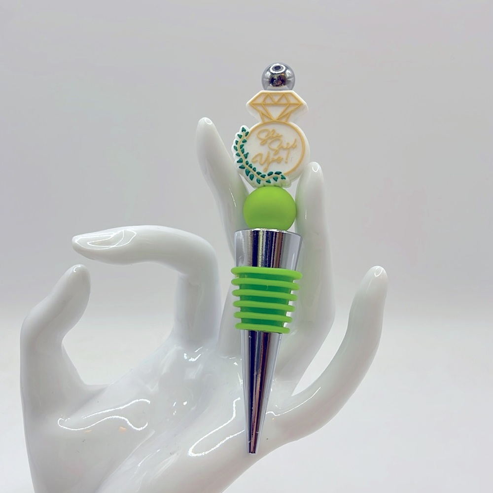 WINE BOTTLE STOPPER - She Said Yes
